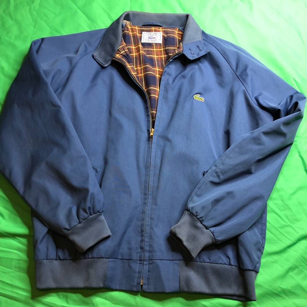 Blue Lacoste Bomber Jacket